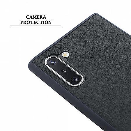 Galaxy Note 10 étui de protection alcantara de luxe royaume-uni couverture en daim silicone